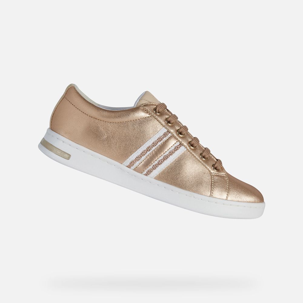 Geox Sneakers Gold Jaysen - Geox Womens Shoes - XKGDCJ428